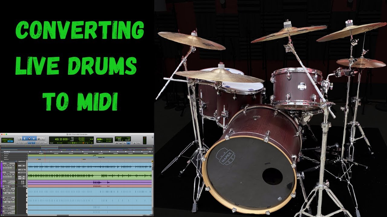 How to Convert Live Drums to Midi using Slate Trigger 2