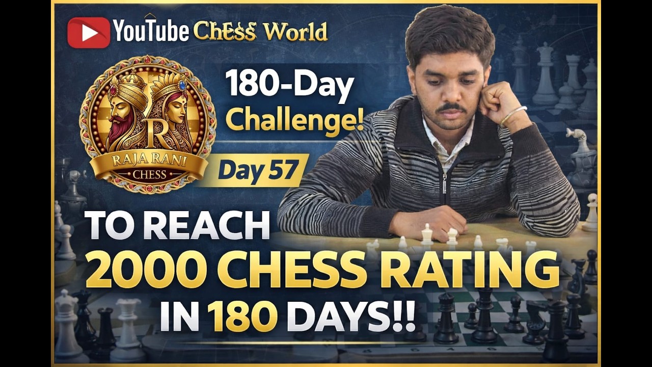 Day 57 || Road to 2000 Rating || Play With Raja Rani Chess World
