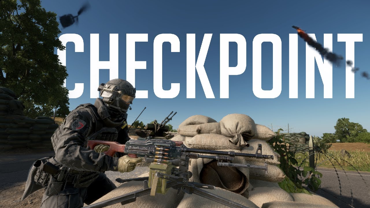 Nothing Survives This Roadblock in Arma Reforger