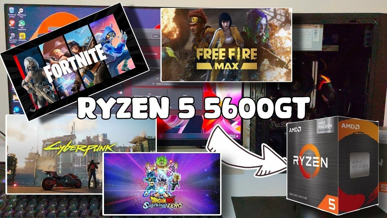 Probando El Ryzen 5 5600GT En Varios Juegos En Una PC Económica - En 2025