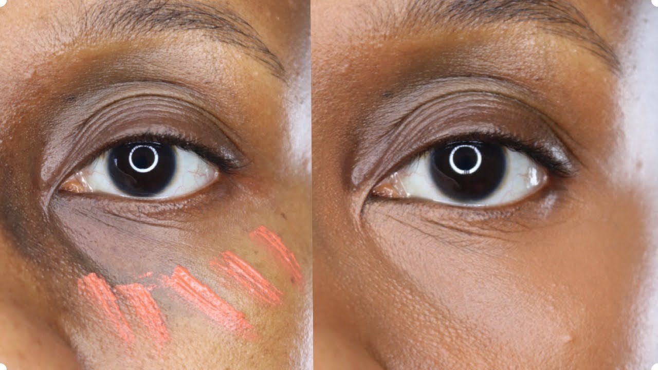 FULLY COVER DARK CIRCLES using Orange color corrector