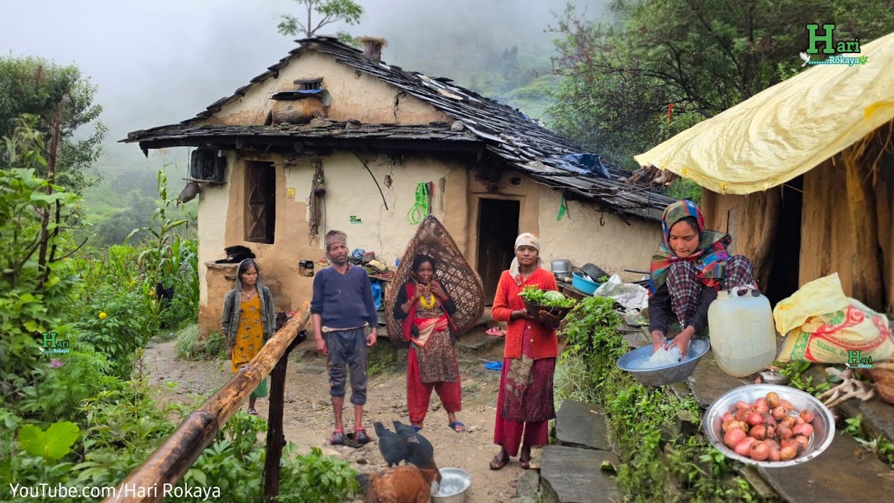 Simple Life in a Remote Nepal Village | Traditional Food Cooking