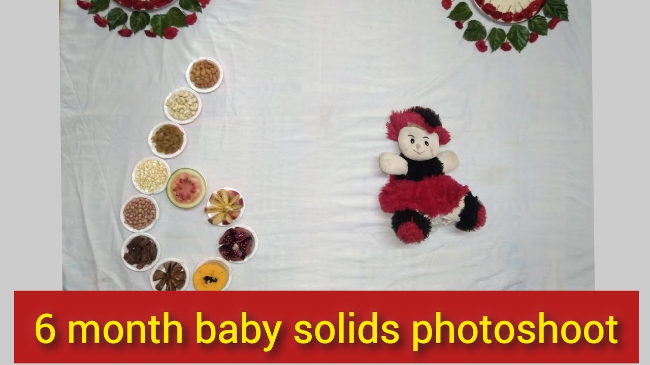 6 month solids baby photoshoot❤️