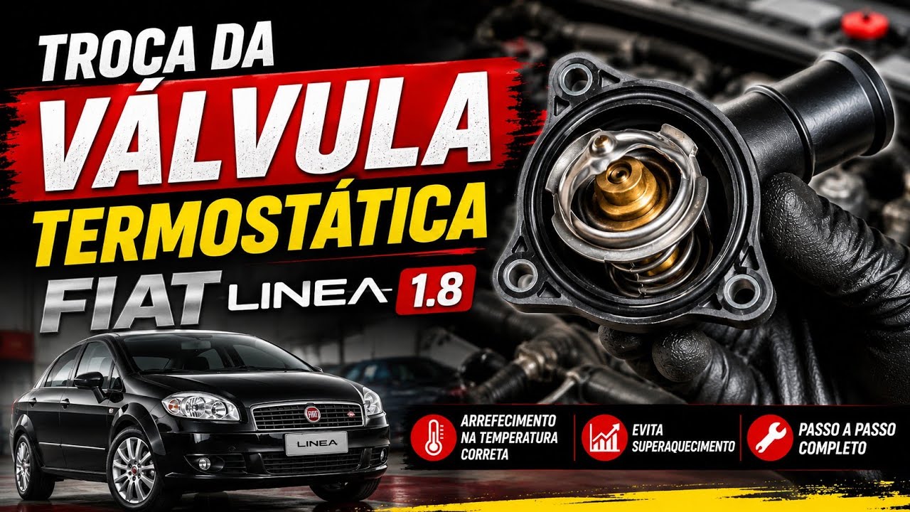 Troca da Válvula Termostatica Fiat  Linea 1.8
