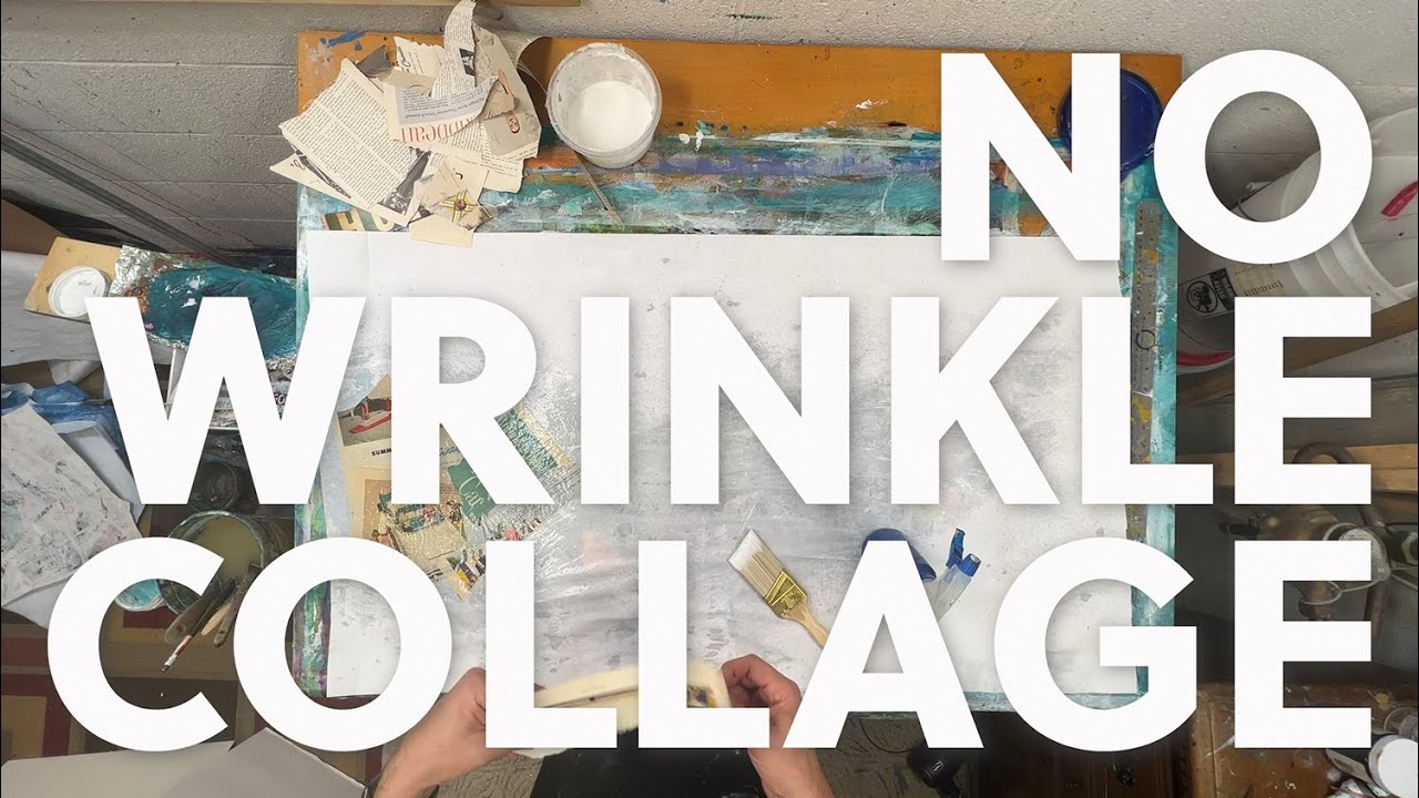 How to create collage art and remove wrinkles
