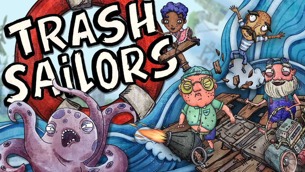 Trash Sailors - WE ARE TRASH PIRATES!! (4 Player Gameplay)