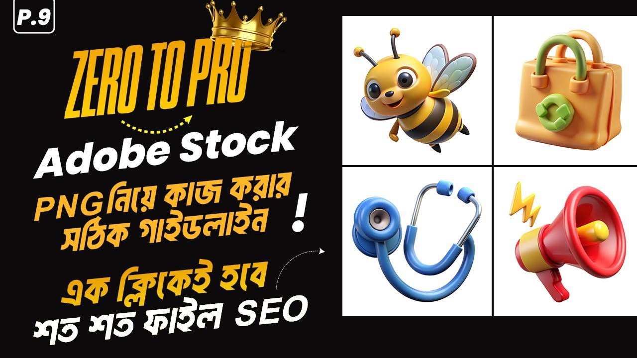 AI ছবি বিক্রি করে অনলাইনে টাকা ইনকাম করুন | Adobe Stock Beginner to Pro Part 9