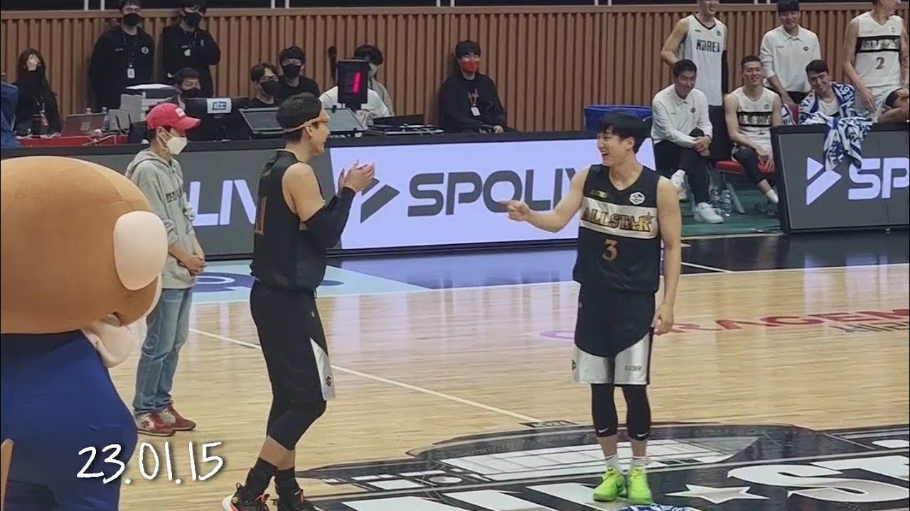 230115 KBL 올스타전 - 춤에 진심인 멍뭉즈 편집 #허웅 #양홍석 (Bluecheck + 몸으로말해요)