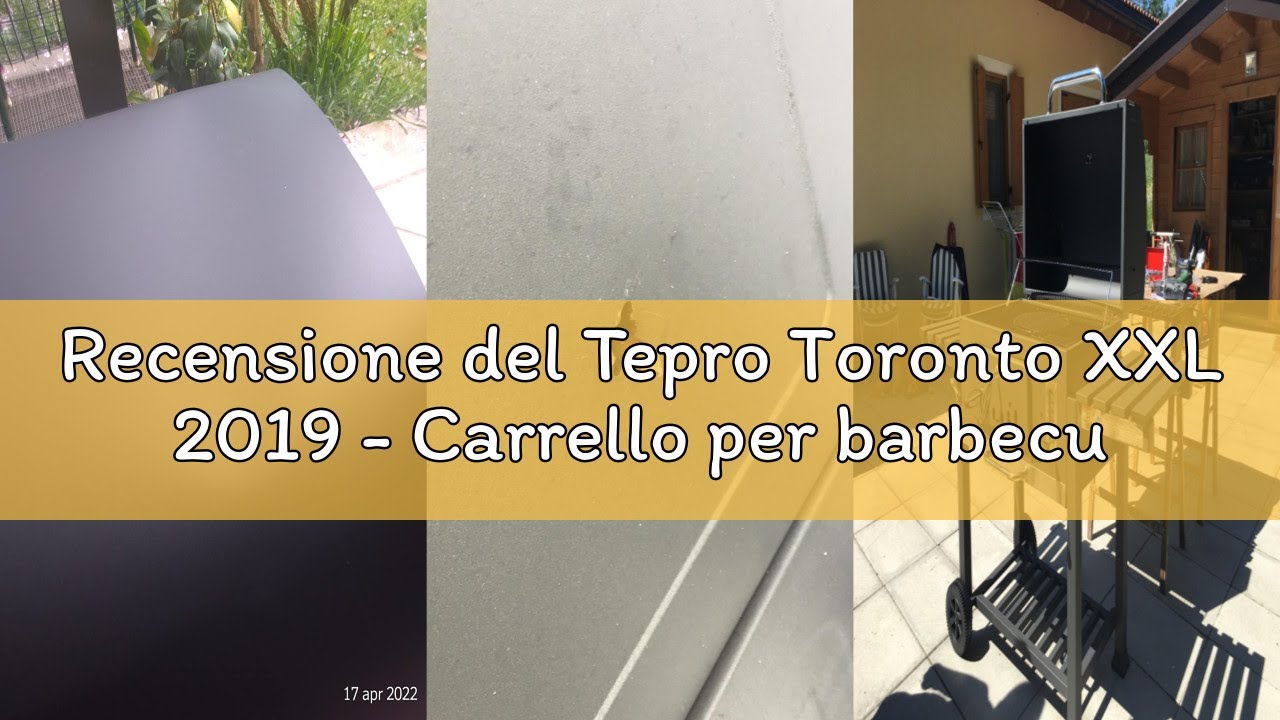 Recensione del Tepro Toronto XXL 2019 - Carrello per barbecue, in acciaio INOX, colore: Antracite, 9