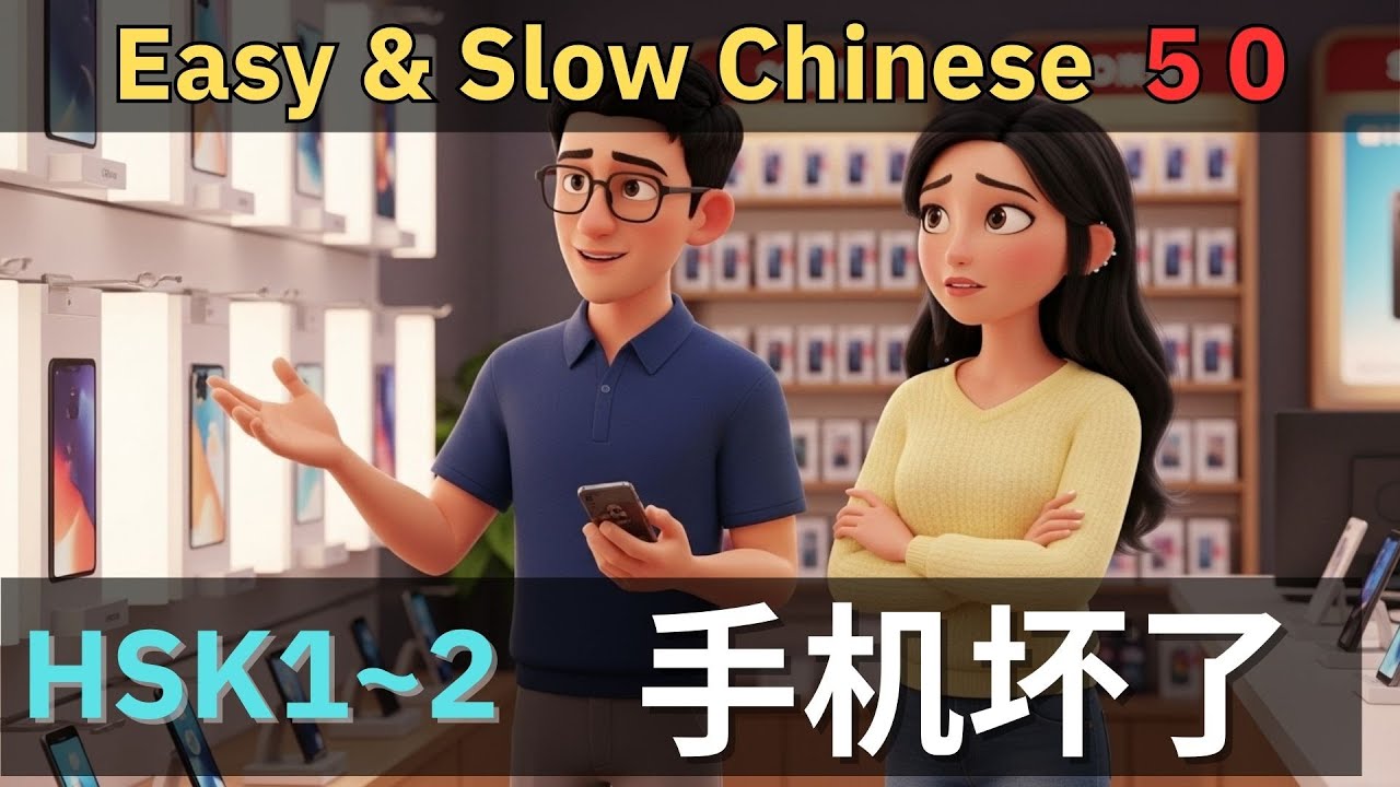 My Phone is Broken! 😱 Learn 50 Easy Chinese Phrases for Shopping (HSK 1-2)