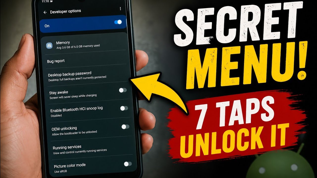 Your Android Phone Has a Hidden Menu &mdash; 7 Taps to Unlock It