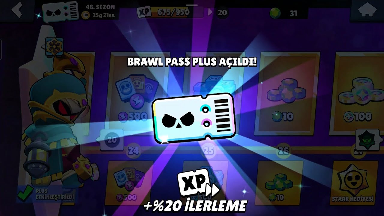 BRAWL PASS PLUS ALDIM #brawlstars #supercell #games #oyunumadokunma 
