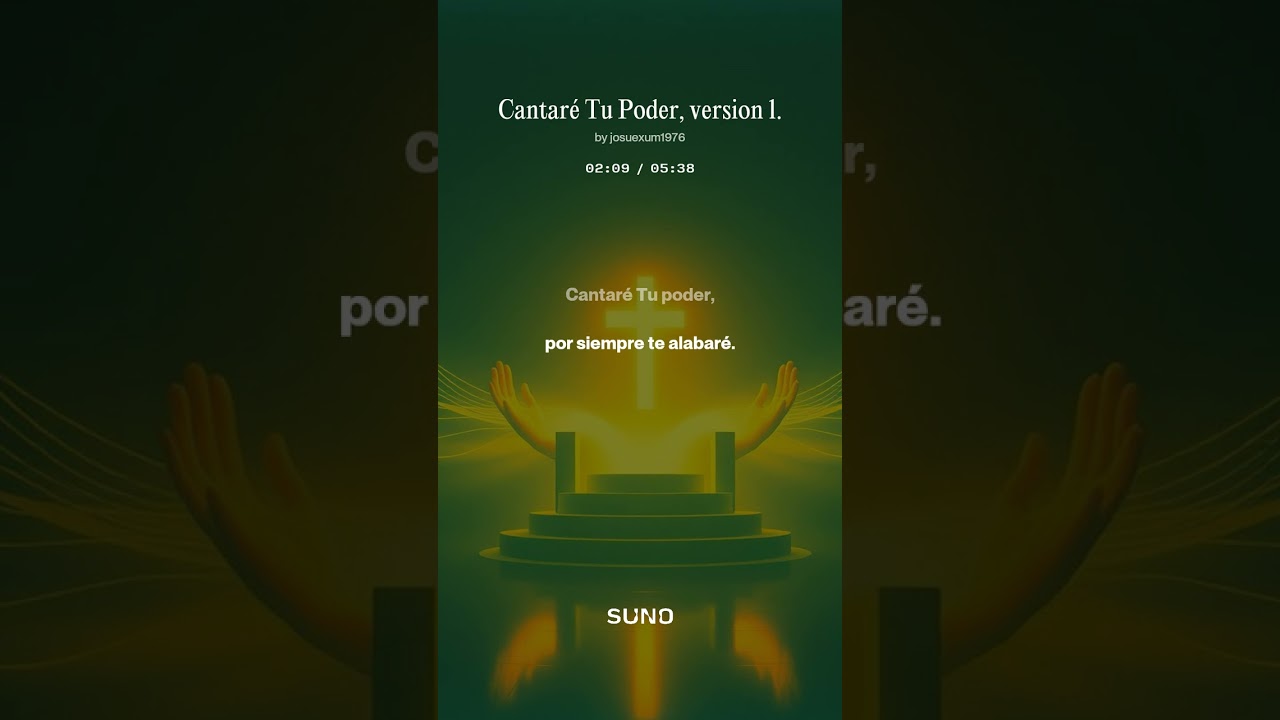 Cantare tu Poder, versión 1.