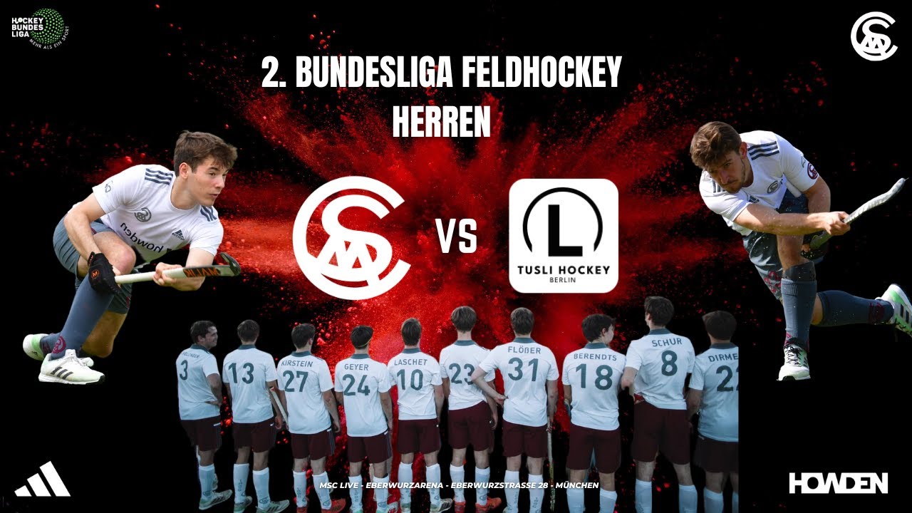 MSC Live: MSC vs TuSLi - 2. Bundesliga Feldhockey Herren - 12.05.2024 12:00 h