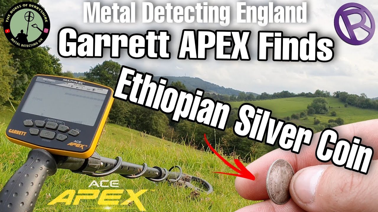 Garrett ACE APEX Finds Ethiopian Silver Coin | Metal Detecting UK | Derbyshire Dales