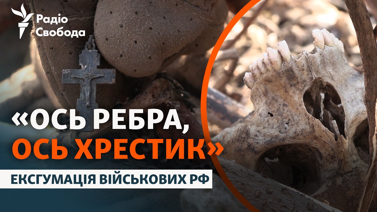 «Частно растянутые животными»: в Донецкой области эксгумировали тела военных РФ