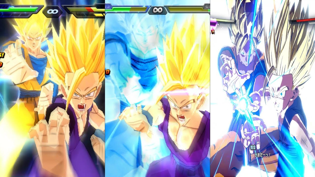 孫悟飯少年期 超サイヤ人2 親子かめはめ波 進化の歴史 ドラゴンボール スパーキングZero Teen Gohan Father Son Kamehameha Dragon Ball Sparking