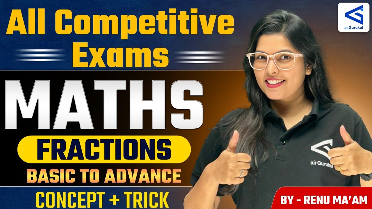 Fractions | Concepts, Simplification & Practice Tips | Banking Exams | #airGurukul by Renu Ma’am