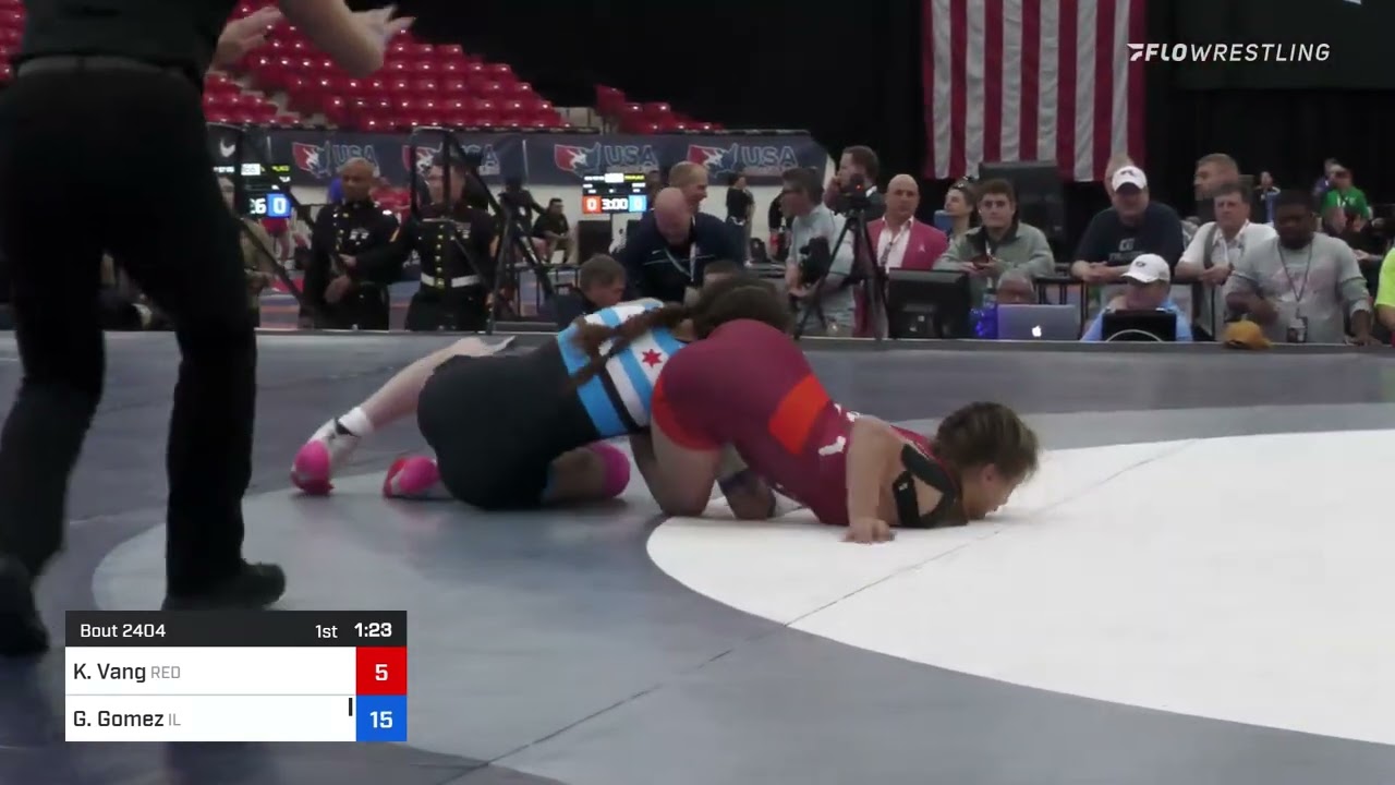 100 Lbs Final - Karina Vang, Red Wave Wrestling Vs Gabriella Gomez, Illinois Afa7