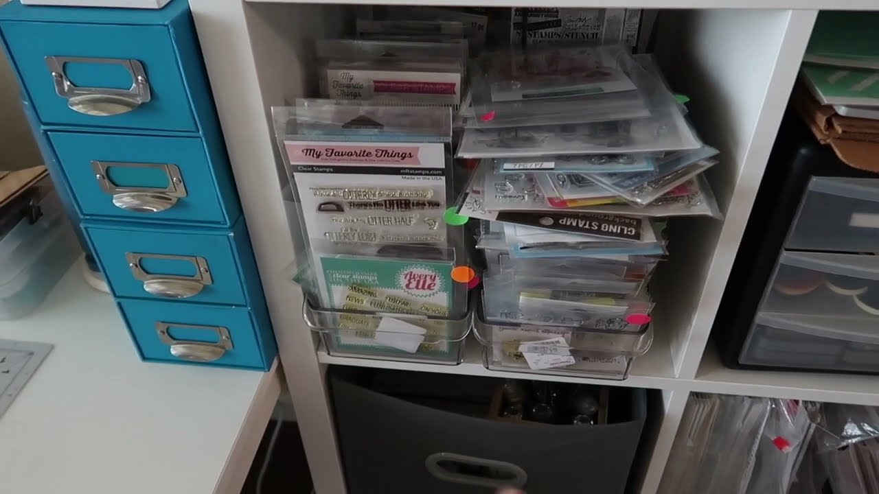 Scrap and Craft Space Tour 2024! | Realistic organizing of papers, stamps, and more!