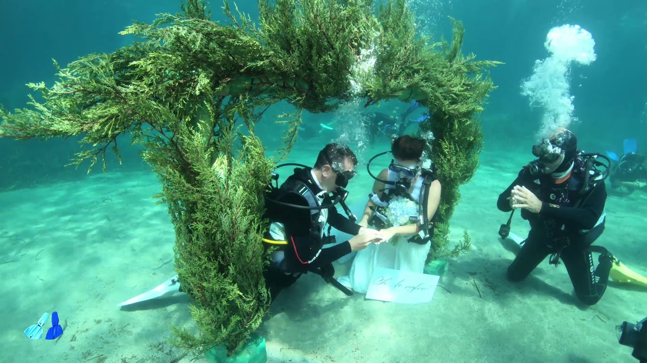 Underwater wedding - Nozze sub - Leyla e Mauro