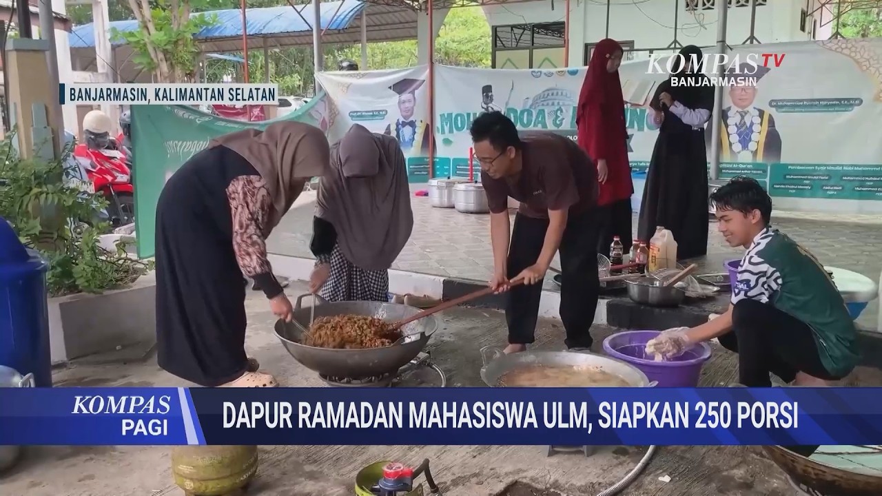 Dapur Ramadan Mahasiswa ULM, Siapkan 250 Porsi