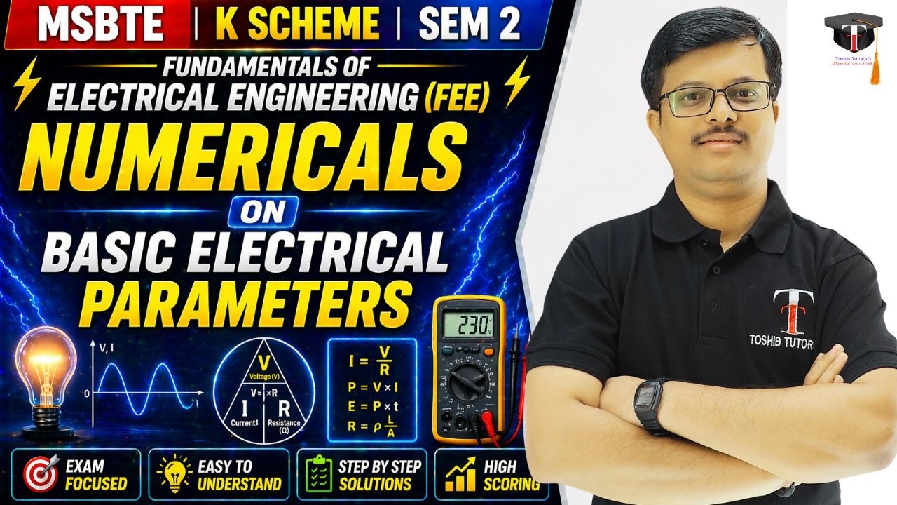 Numerical on Basic Electrical Parameters | FEE | Sem 2 | K Scheme | MSBTE | Toshib Tutorials