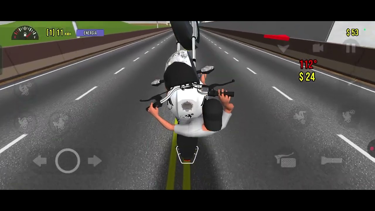 Vídeo de Moto Wheleelie 3d
