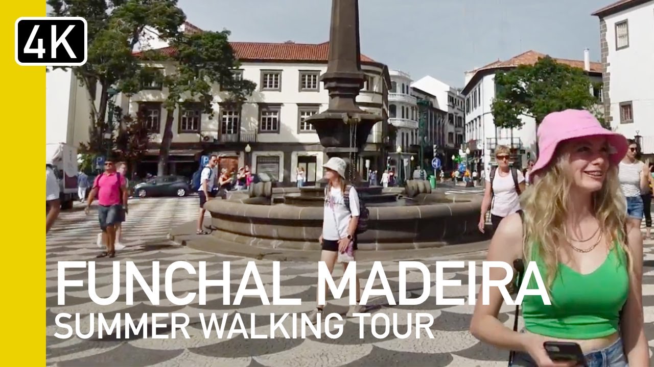 Central Funchal, Madeira, Portugal | what’s it like in Summer ~ Natural Sound Walk