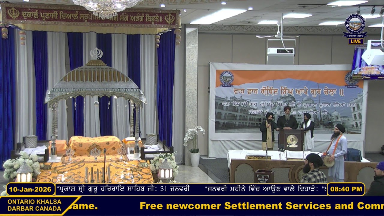 Live From Gurudwara Ontario Khalsa Darbar