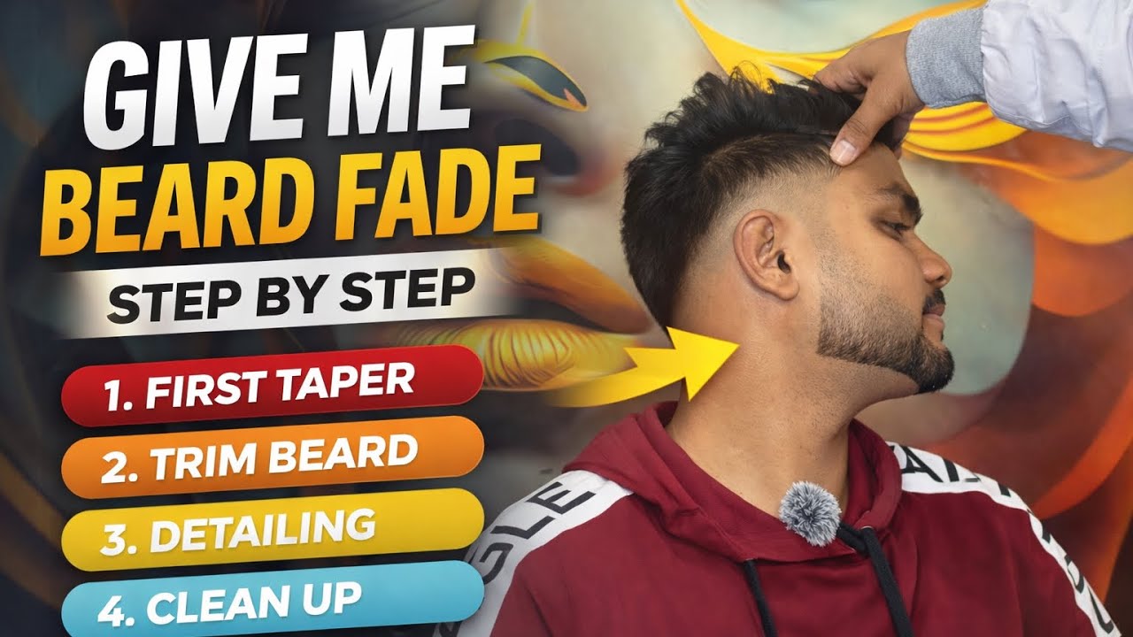 Trending Beard Fade Look 2026 😍 | Perfect Beard Fade Tutorial | Barber Hindi 