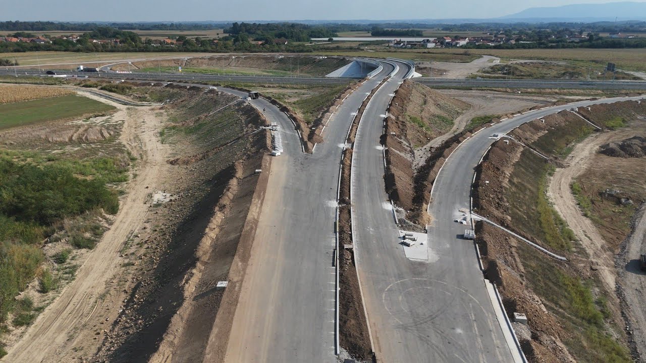 Slepčević-Badovinci - cela deonica - dron snimak