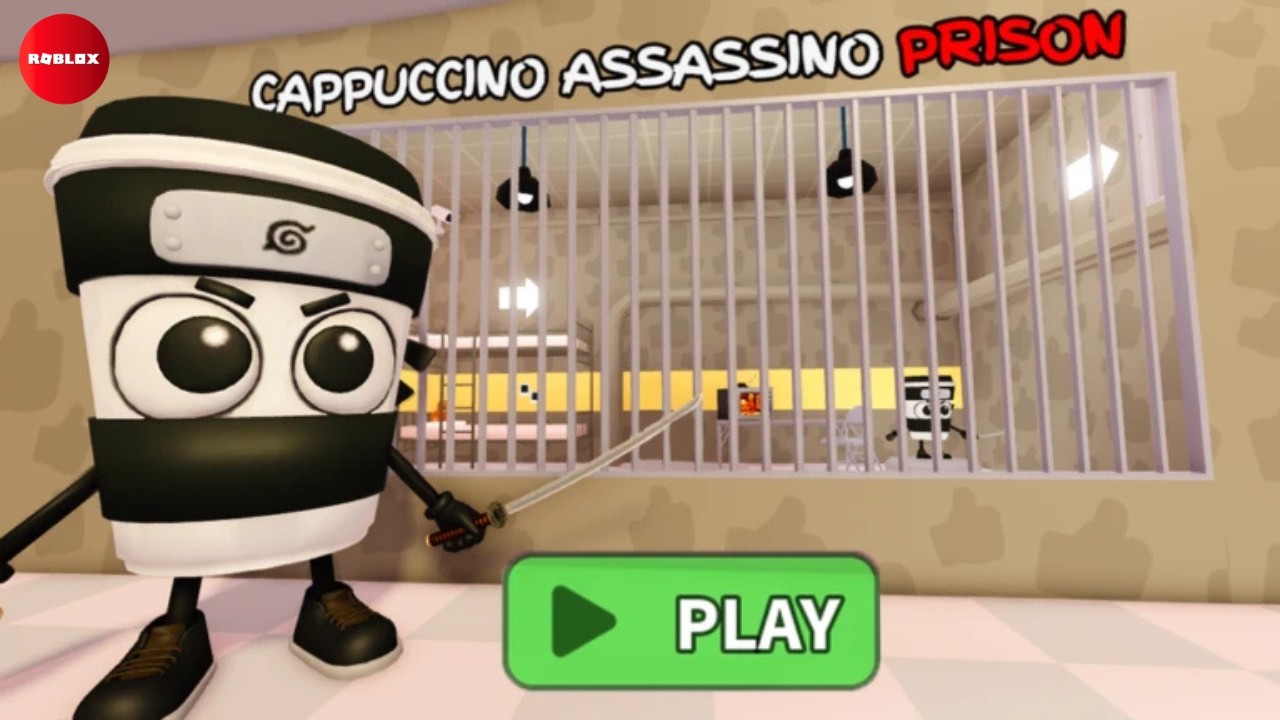 ESCAPE THE CAPPUCCINO ASSASSINO! 😱 (Roblox Obby)