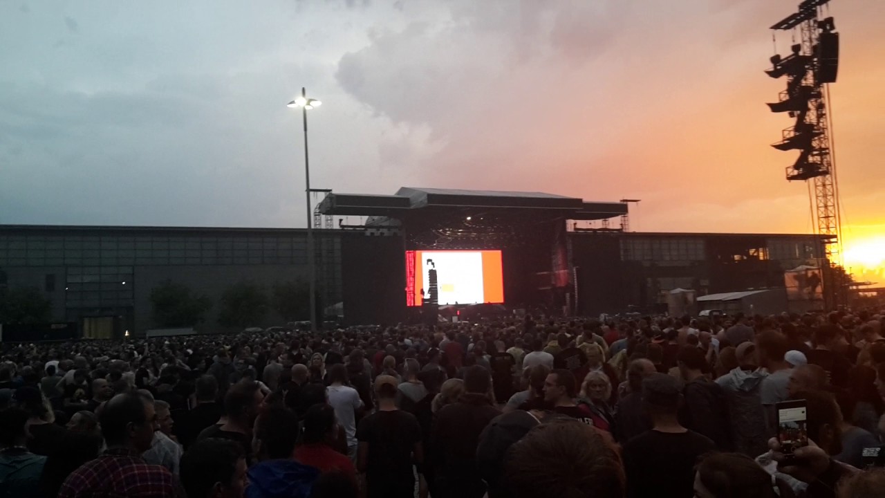 Guns N' Roses Hannover 22 Juni 2017 komplette Ansage nach dem Gewitter