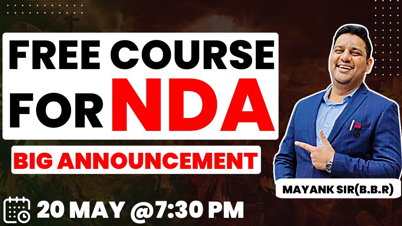BIG ANNOUNCEMENT FOR NDA 2 2023 | FREE COURSE FOR NDA 2 2023 | NDA 2023 FREE FULL COURSE
