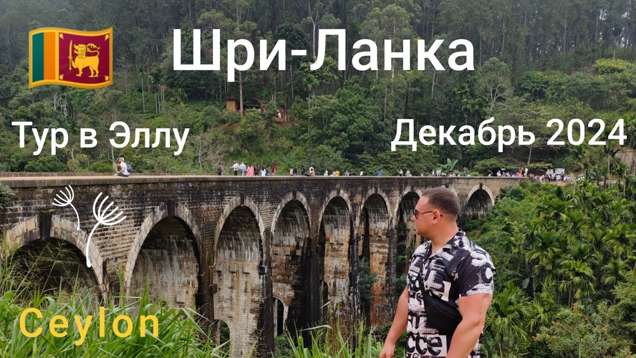 Шри-Ланка. Тур в Эллу. Девятиарочный мост. Декабрь 2024