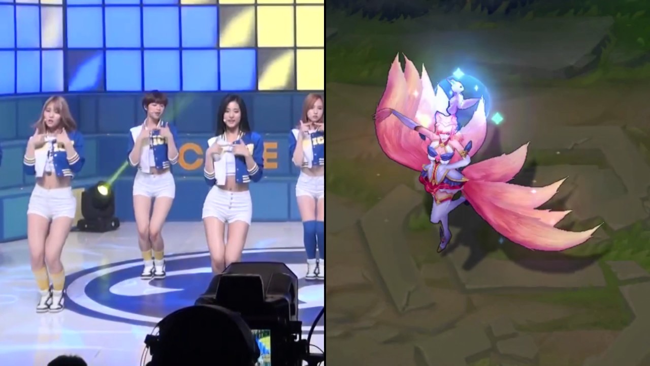 League Of Legends - Star Guardian Ahri Dance Reference of Orange Caramel & Twice!