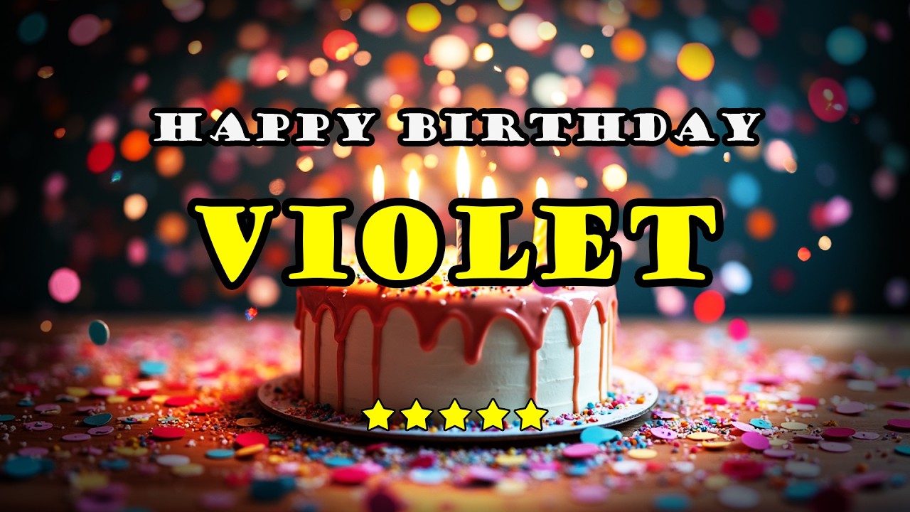 Violet – Happy Birthday Song | Personalized Birthday Song With Your Name