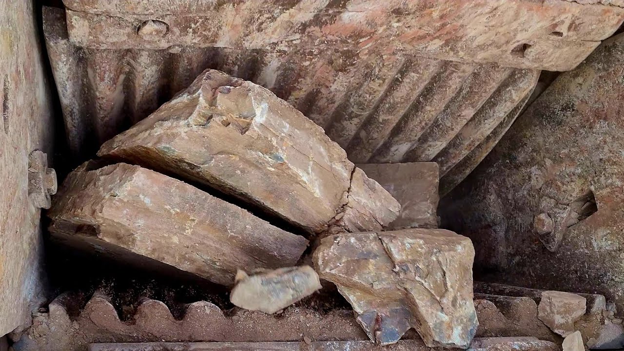 Satisfying Jaw Rock Crushing | Rock Crusher in Action | Quarry Primary Rock Crushing Process