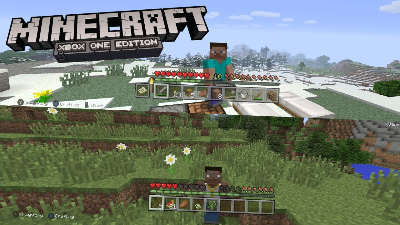 Minecraft Xbox One Edition Split Screen Survival! (Minecraft Episode 1)
