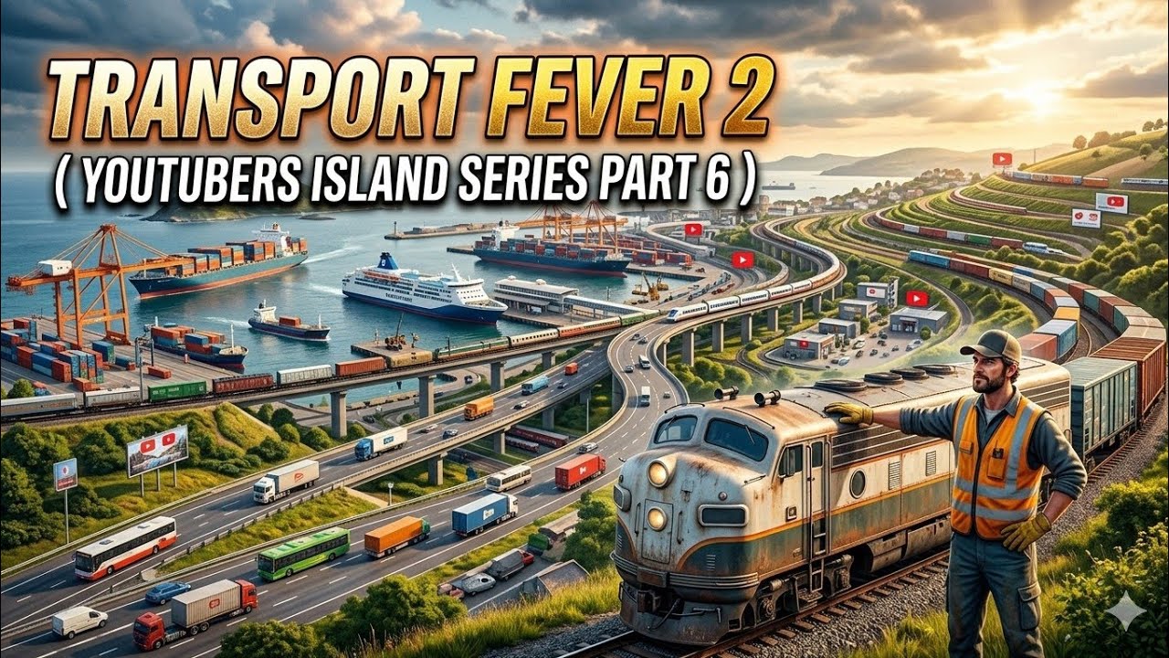 Transport Fever 2 ( Youtubers Island Series Part 6 )