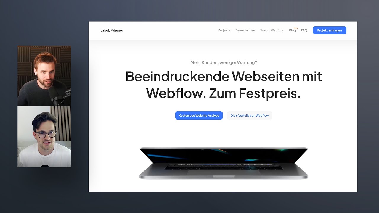 5 neue Webflow Kunden in nur 10 Wochen &uuml;ber LinkedIn &ndash; Webflow Talk mit Jakob Wiemer