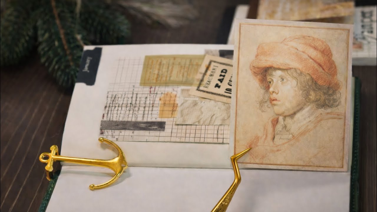 Vintage ASMR Journaling | Relaxing Collage with Classical Art 
