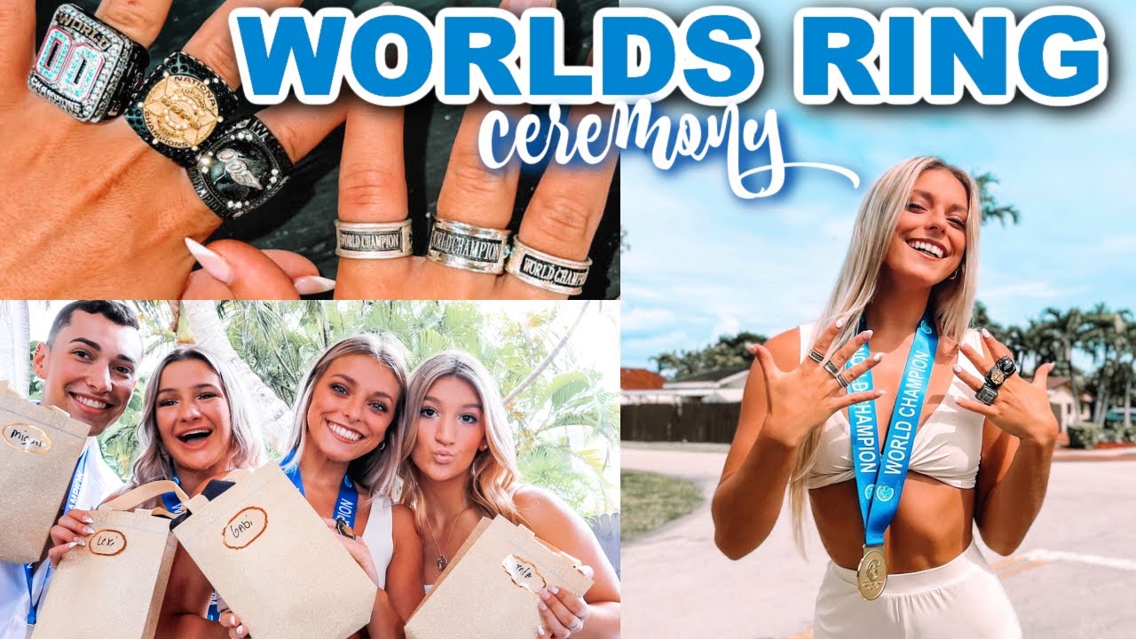 DOUBLE O RING CEREMONY 2021: grwm + getting my cheerleading worlds ring