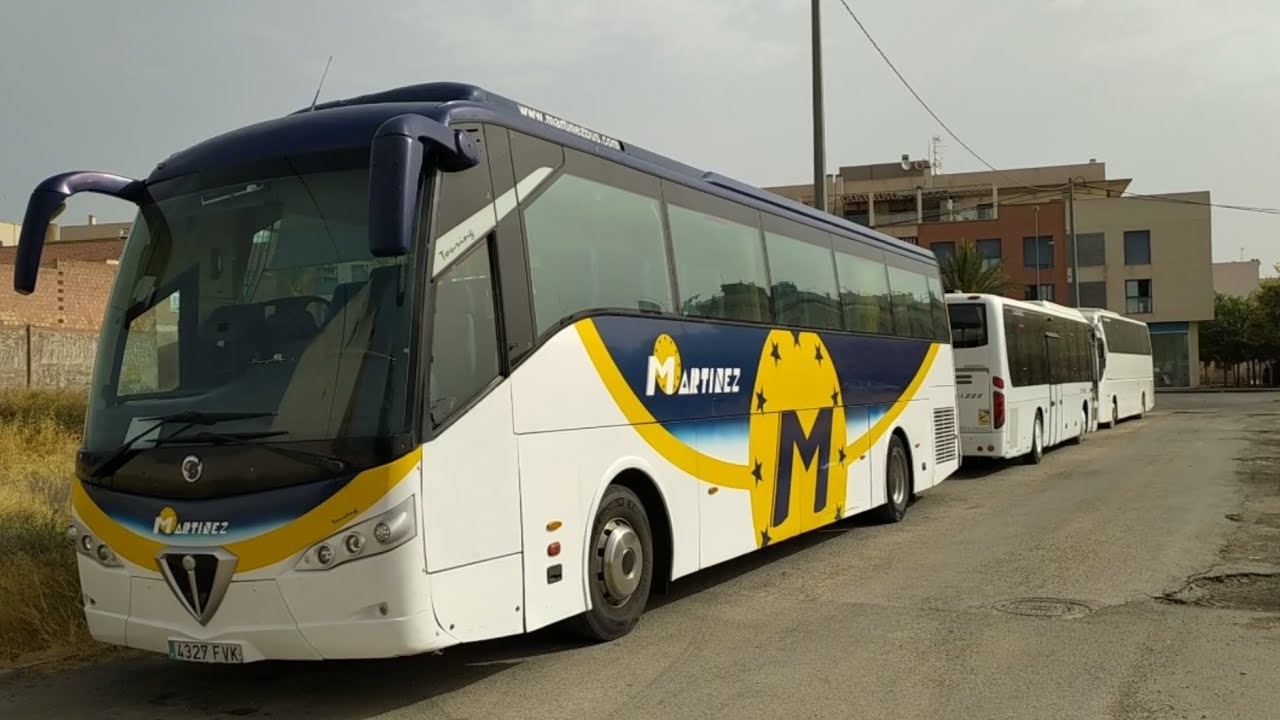 Autocares empresas Lorbus, Martínez y Hnos Alcázar - Totana (Murcia) Agosto 2022