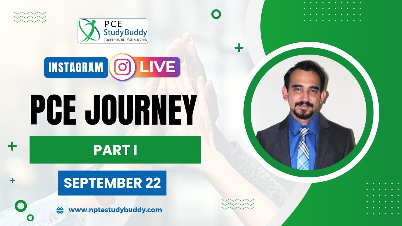 🔴 PCE Journey -  September 2022, Part I | PCE StudyBuddy