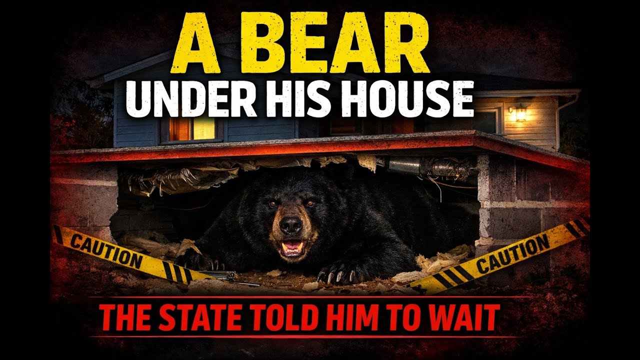 A 550-Pound Bear Under His House and the State Told Him to Wait