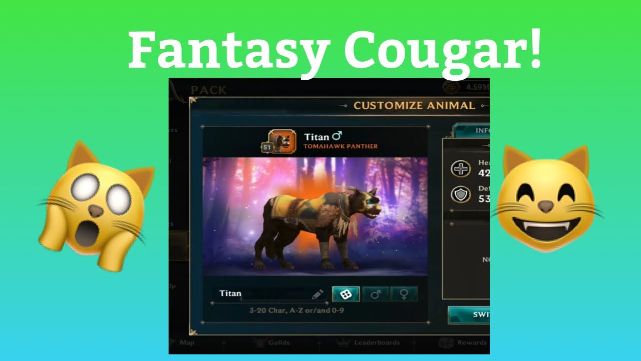 GETTING MY FIRST FANTASY COUGAR! (Wolf Tales)