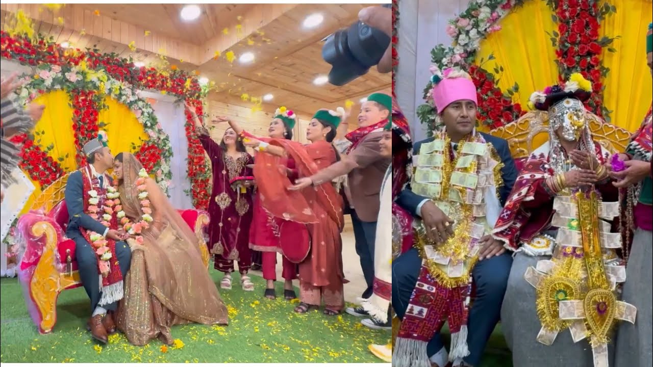 Tejindar(sonu) weds Neetika || Bridal Makeup || Kinnauri Wedding day-1 ||