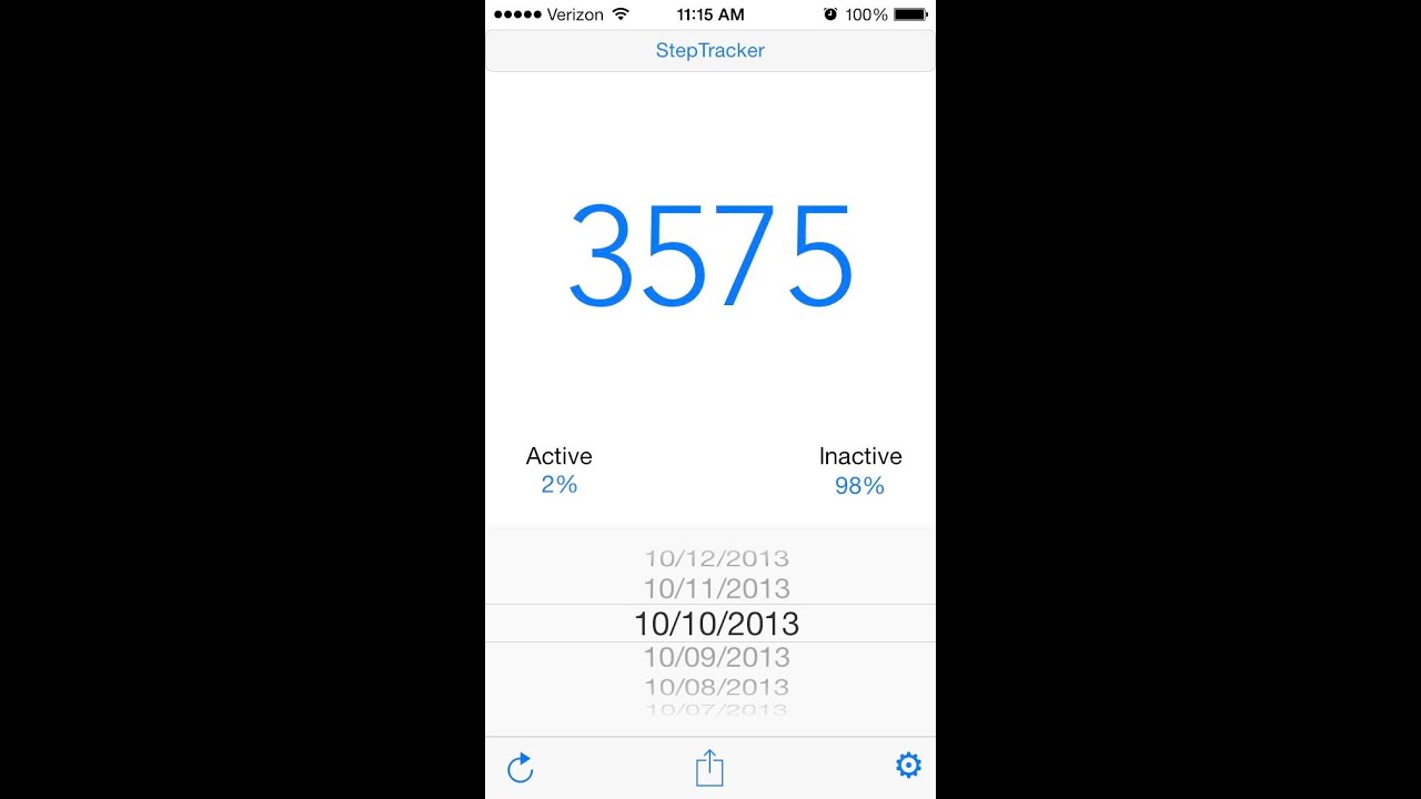 Step Tracker for iPhone - an app which uses the M7 motion coprocessor